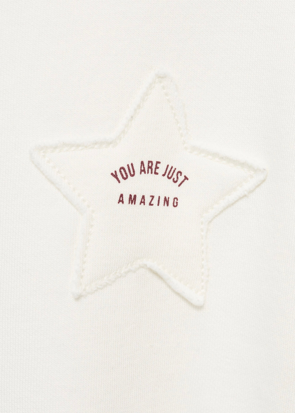 Sweat Patch Blanc Cassé - Fille