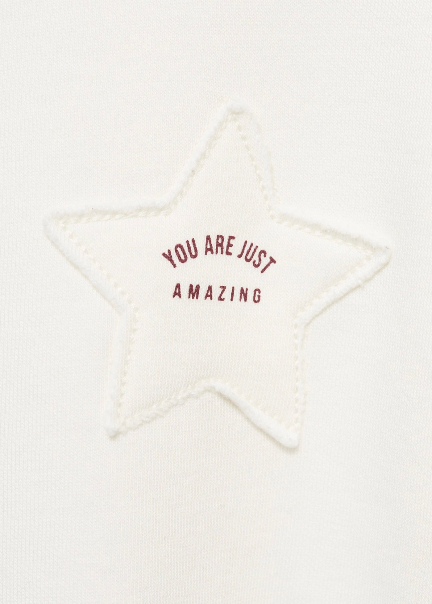 Sweat Patch Blanc Cassé - Fille