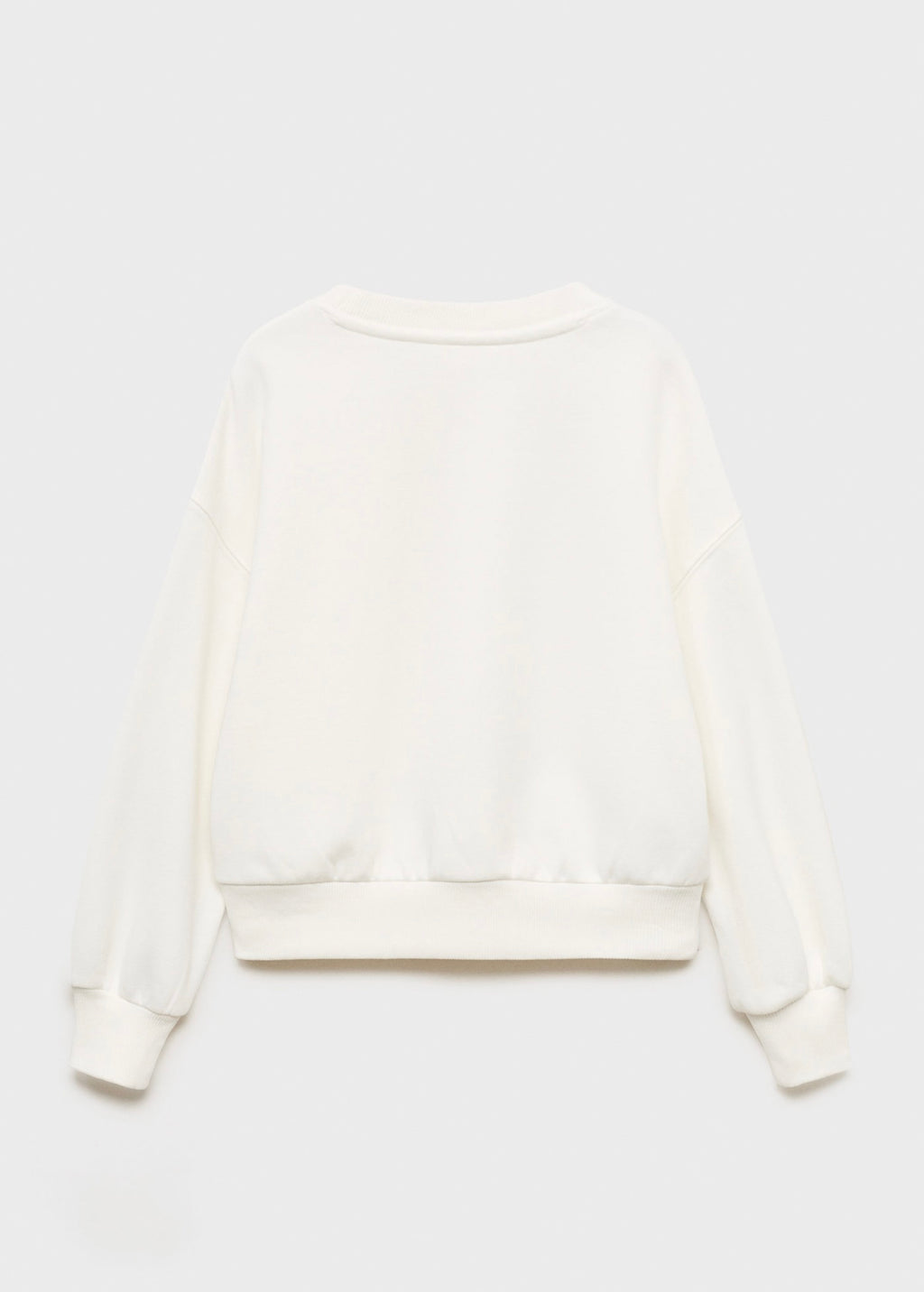 Sweat Patch Blanc Cassé - Fille