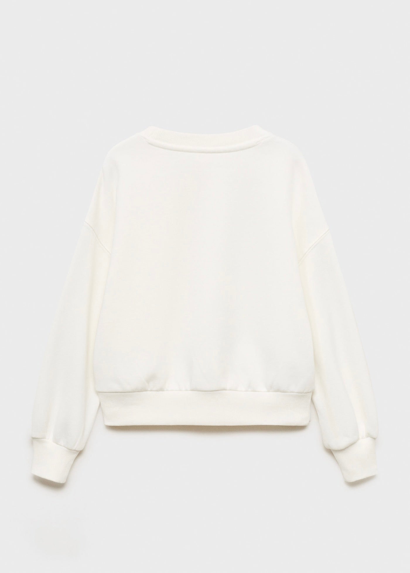 Sweat Patch Blanc Cassé - Fille