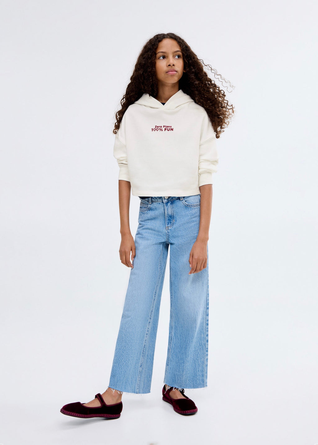Sweat Fun Blanc Cassé - Fille