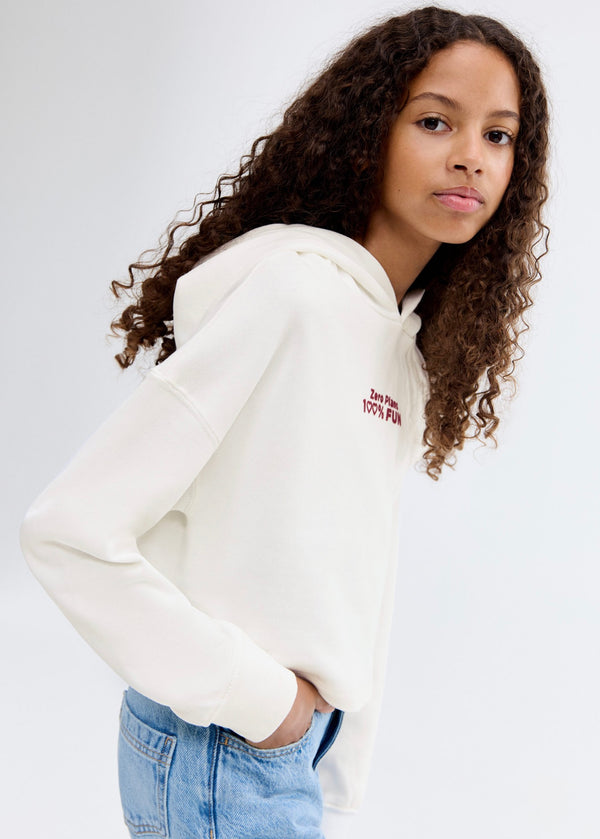 Sweat Fun Blanc Cassé - Fille