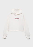 Sweat Fun Blanc Cassé - Fille