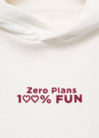 Sweat Fun Blanc Cassé - Fille