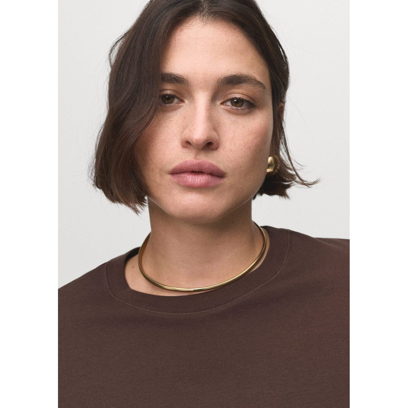 Camiseta Pico - Marrón