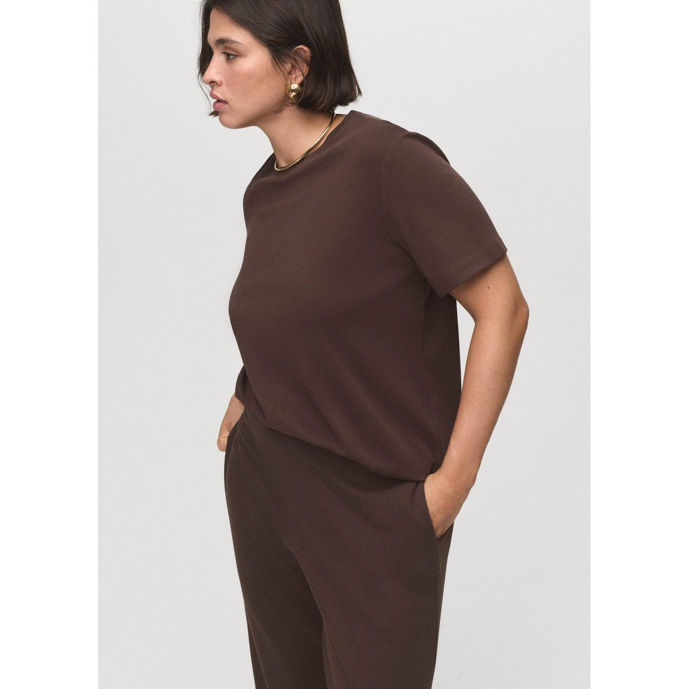 Camiseta Pico - Marrón