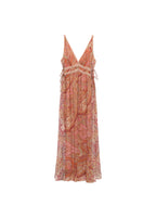 Robe Imprimé Cachemire Dentelle Rapportée