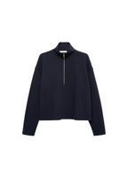 Sweatshirt Med Høj Krave Og Lynlås