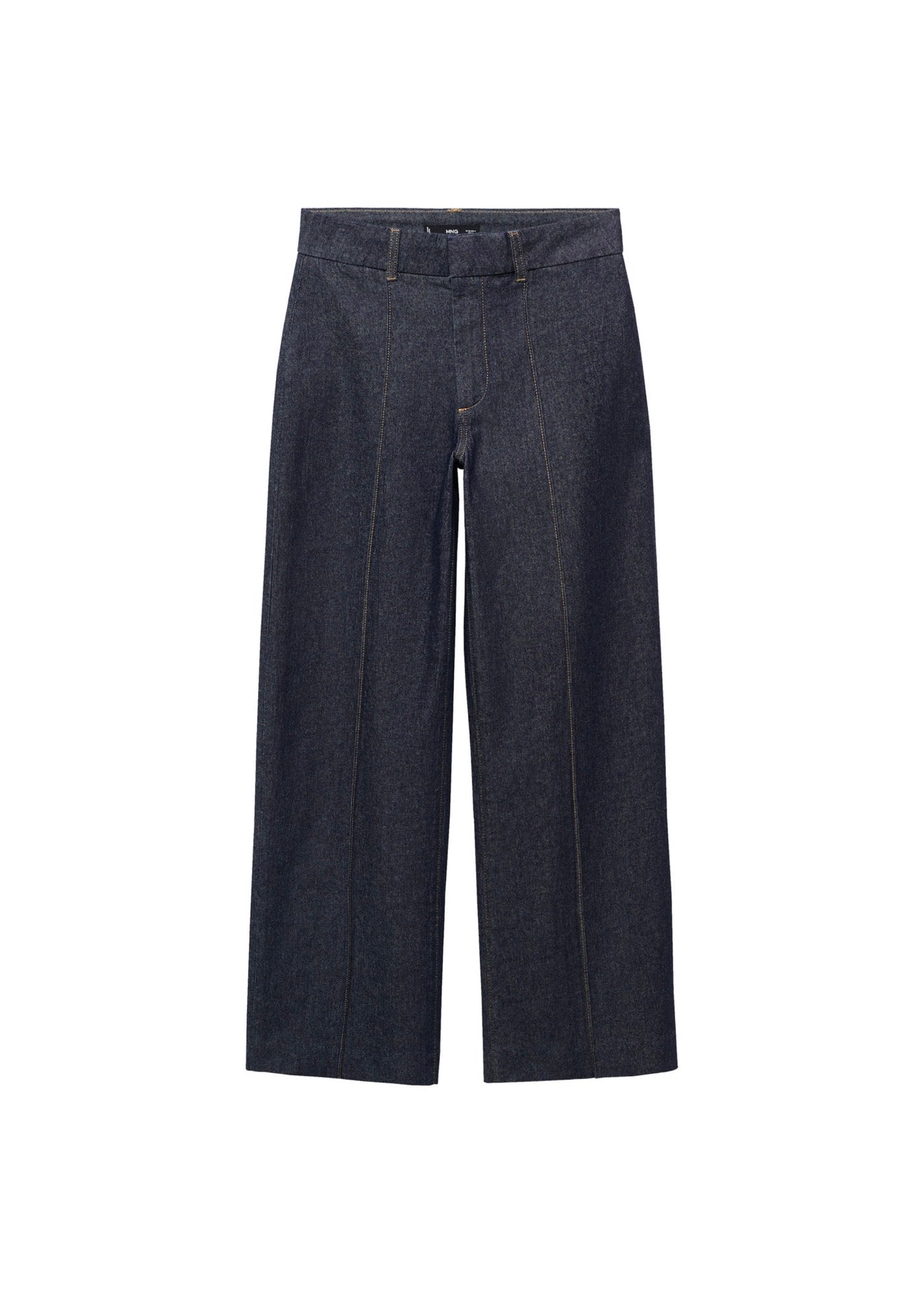 Jean Style Jupe-Culotte Taille Haute Avec Coutures