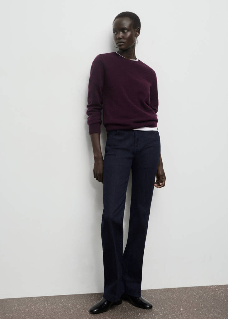 Rinse Wash Flare Jeans Met Normale Taille