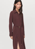 Hemdblusenkleid mit Gürtel
