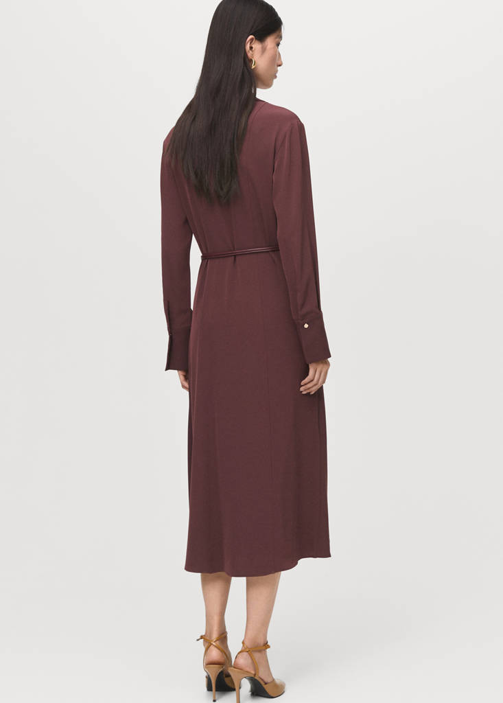 Hemdblusenkleid mit Gürtel