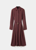 Hemdblusenkleid mit Gürtel