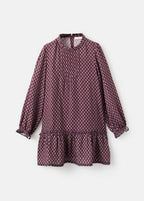 Robe Carmela Bordeaux - Fille