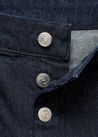 Low-Rise Straight-Leg Button Jeans