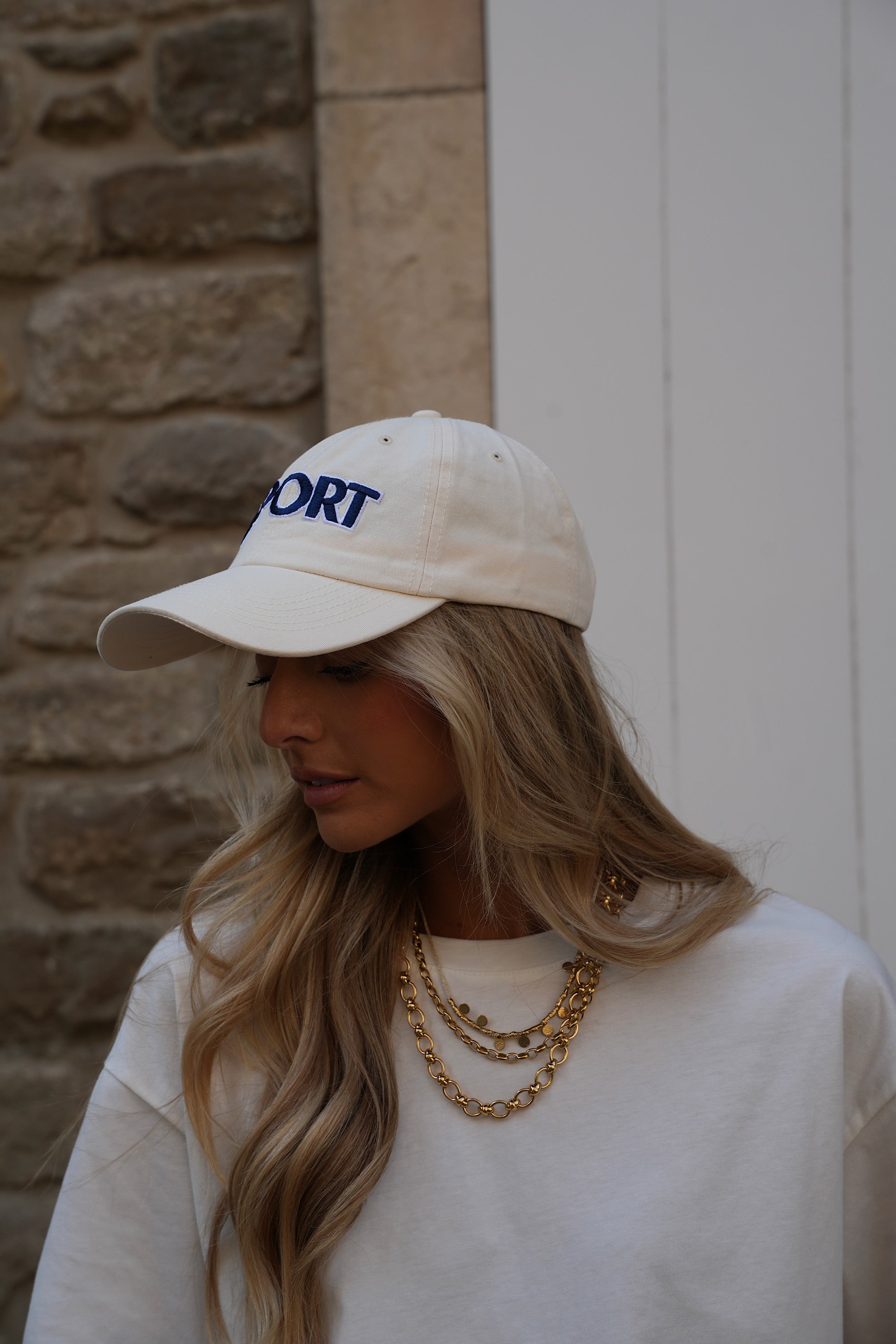 Casquette Brodée Roby - Crème