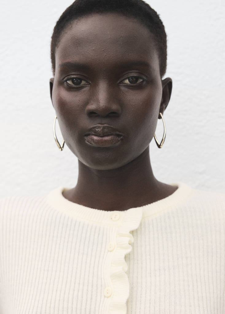 Cardigan med tungede kanter