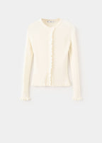 Cardigan med tungede kanter