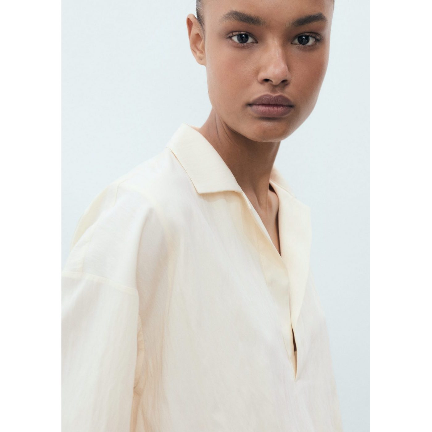 Chemise Crop Bouffante