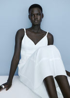 Robe Longue Col V