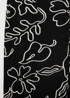 Pantalon Lin Mélangé Imprimé À Fleurs
