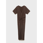 Robe Col V Froncé