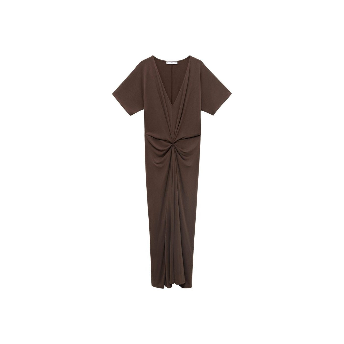 Robe Col V Froncé