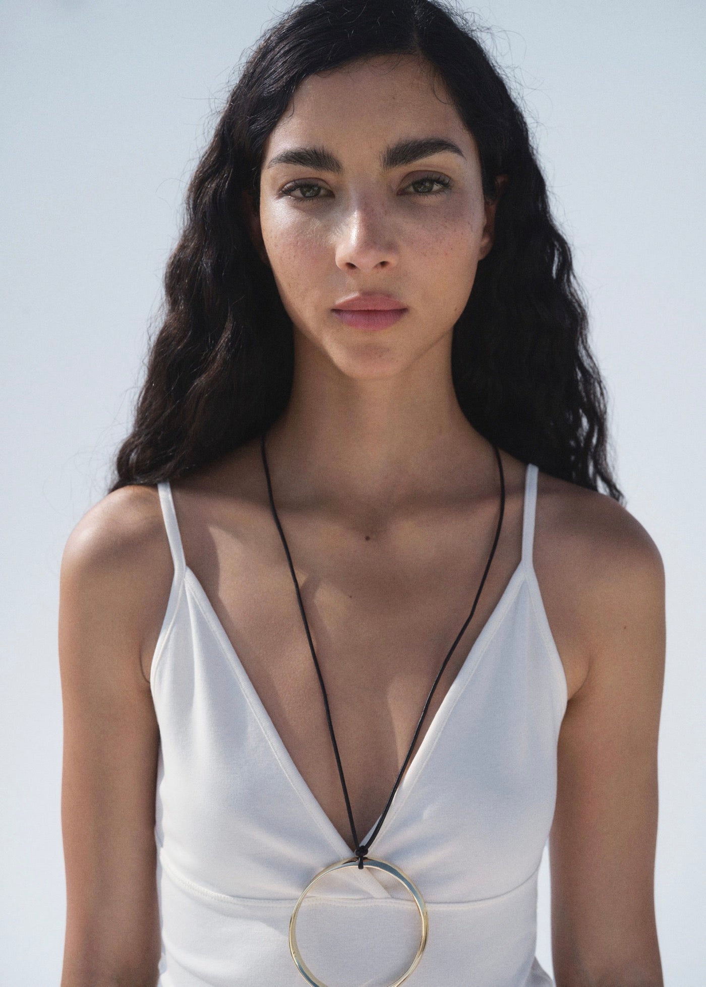 Top Coton Décolleté En V