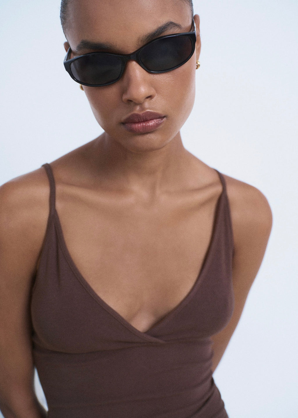 Top Coton Décolleté En V