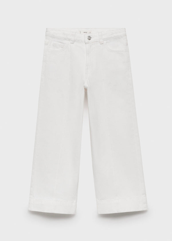 Jean Culotte1 Blanc - Fille