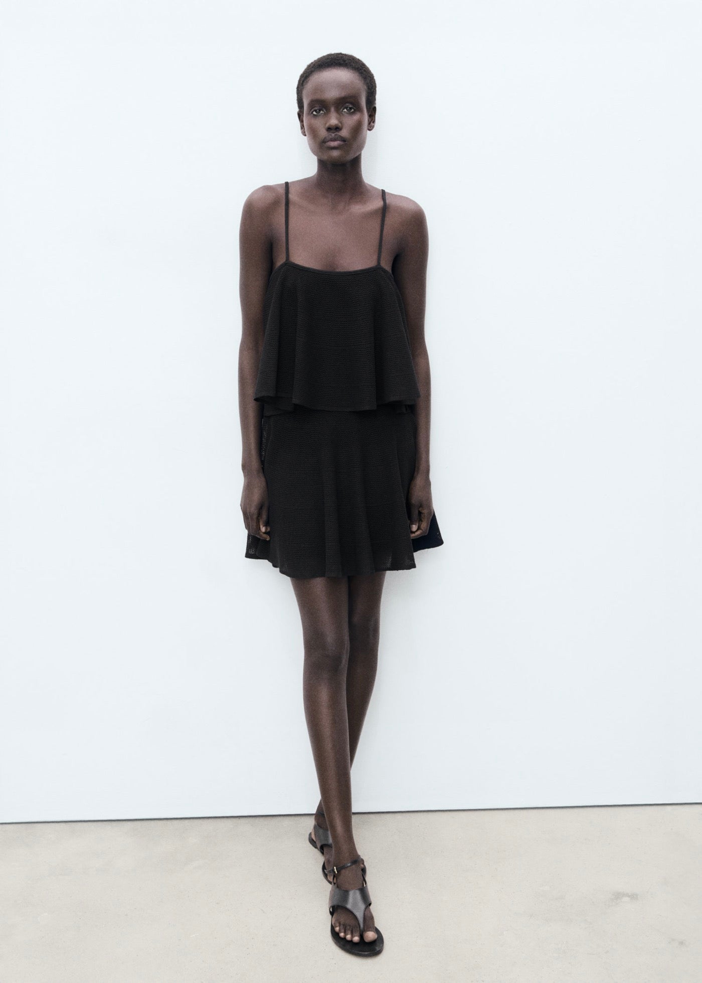 Robe Maille Volant
