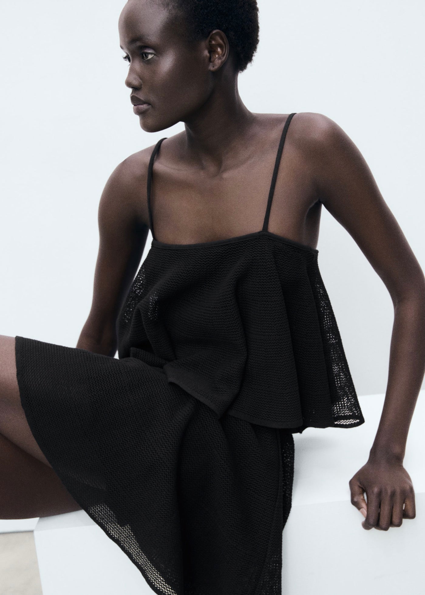 Robe Maille Volant