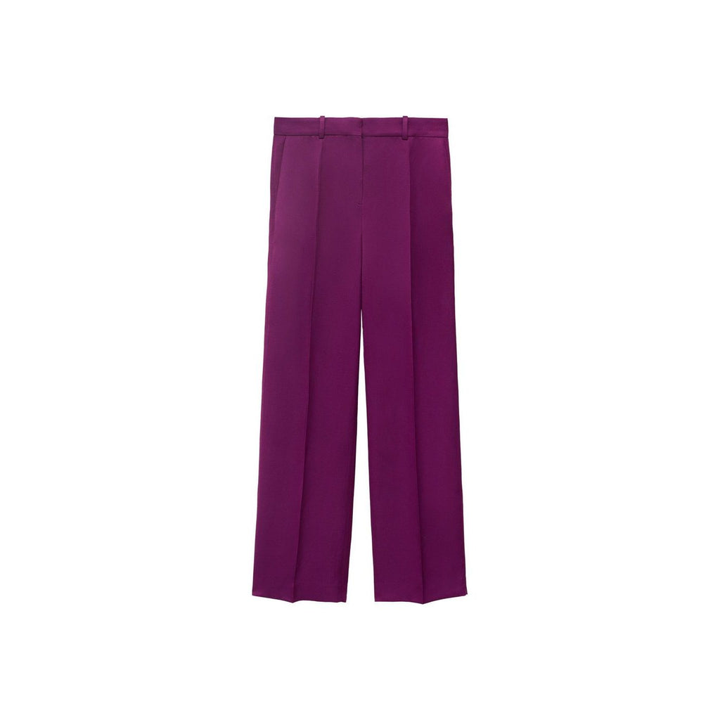 Pantalon De Costume Droit Lin Mélangé