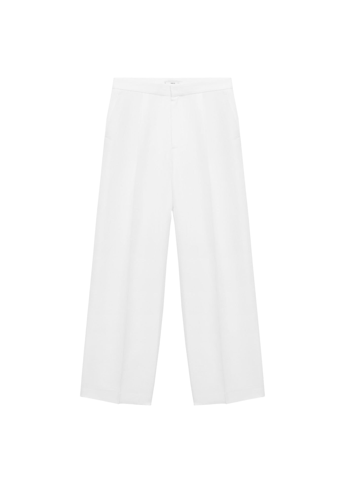 Pantalon Mélange De Lin Pinces