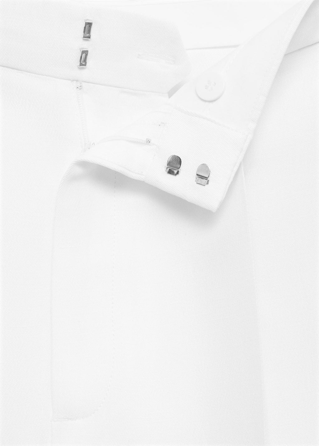 Pantalon Mélange De Lin Pinces
