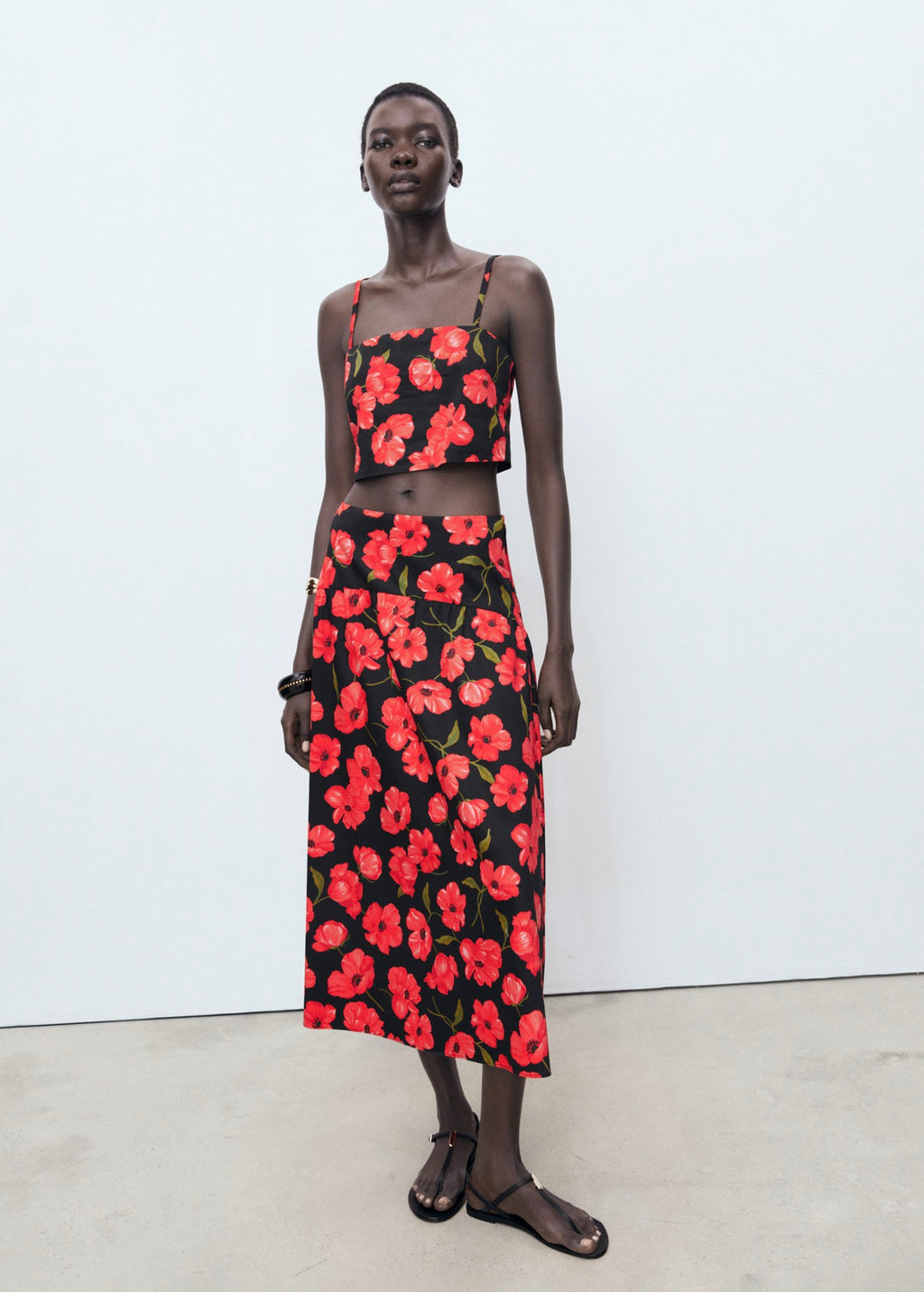 Crop Top À Fleurs