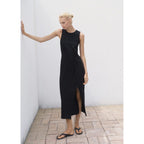 Robe Midi En Coton Froncé
