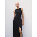 Robe Midi En Coton Froncé