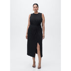 Robe Midi En Coton Froncé