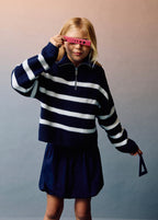 Pull Delphy Bleu Marine - Fille