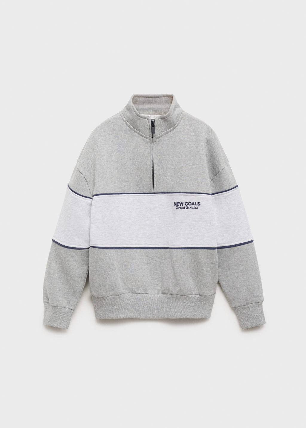 Sweat Apres Gris Moyen Chiné - Garçon