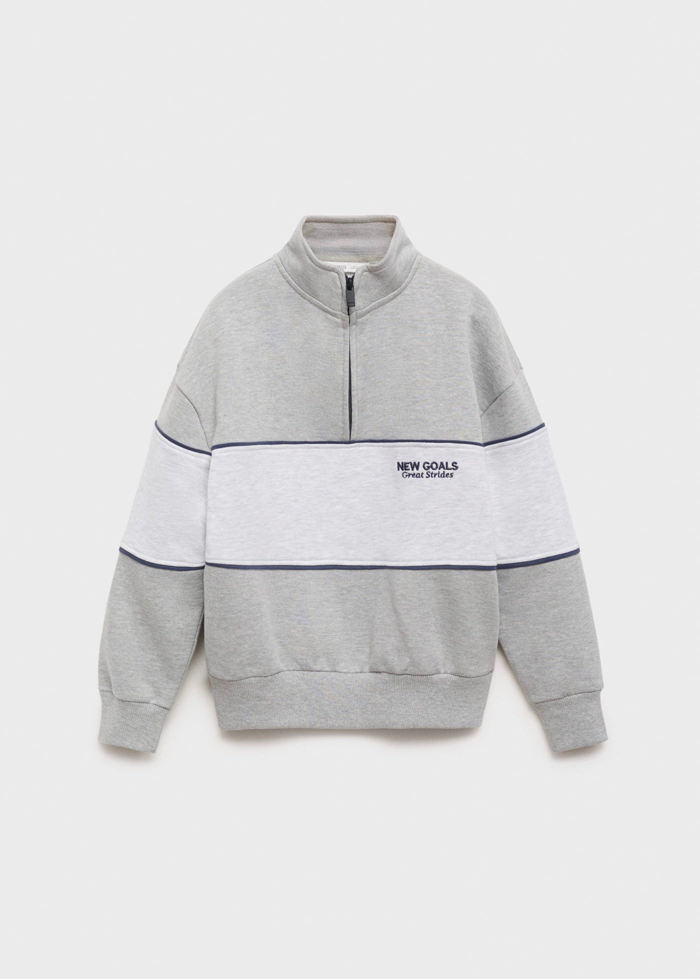 Sweat Apres Gris Moyen Chiné - Garçon