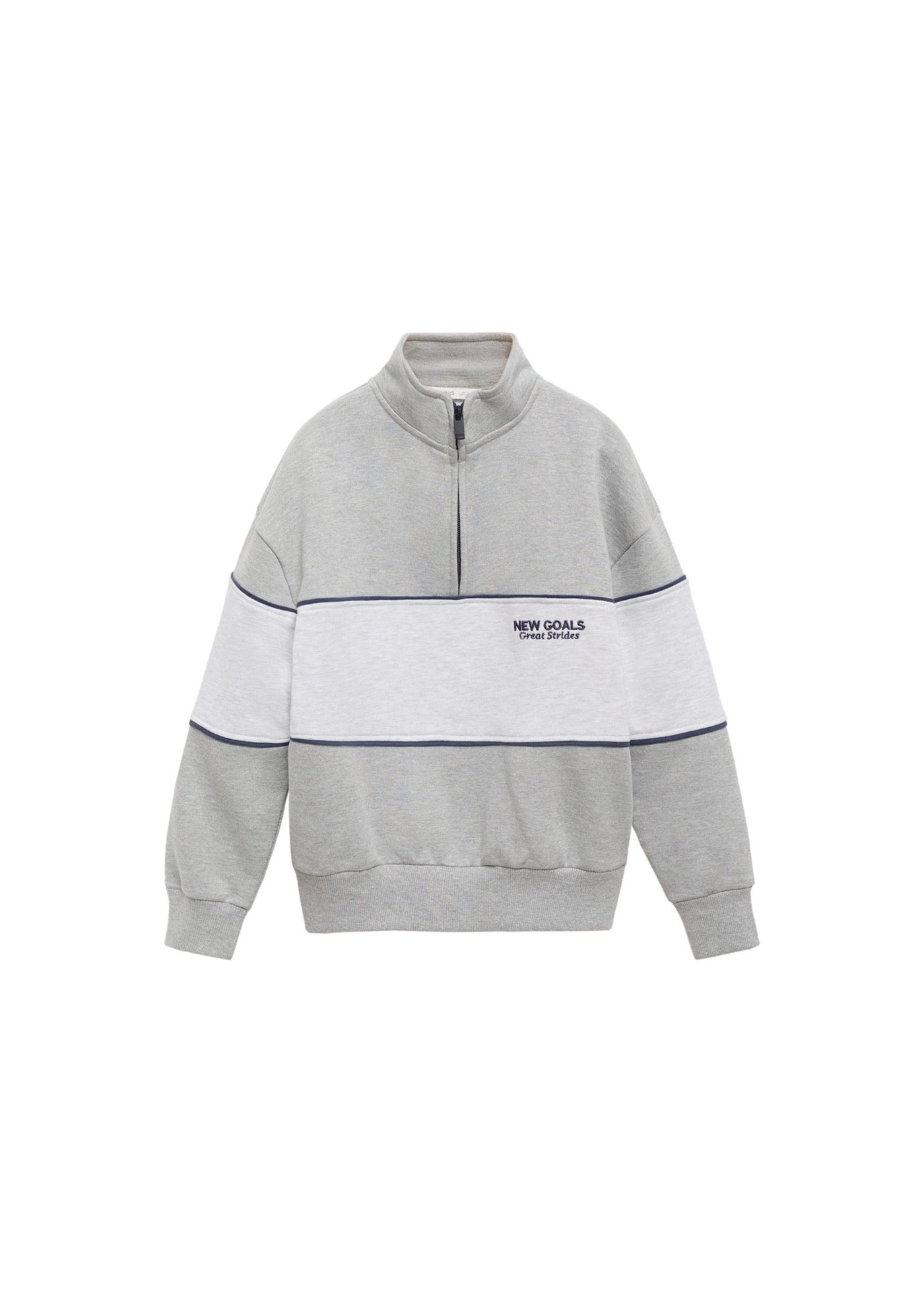 Sweat Apres Gris Moyen Chiné - Garçon