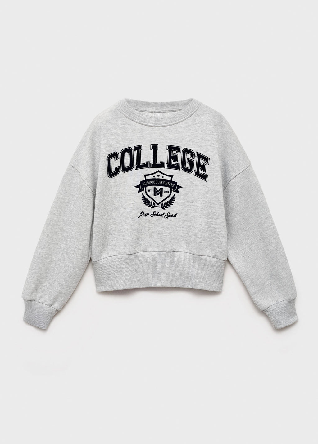 Sweat Cambri Gris Moyen Chiné - Fille