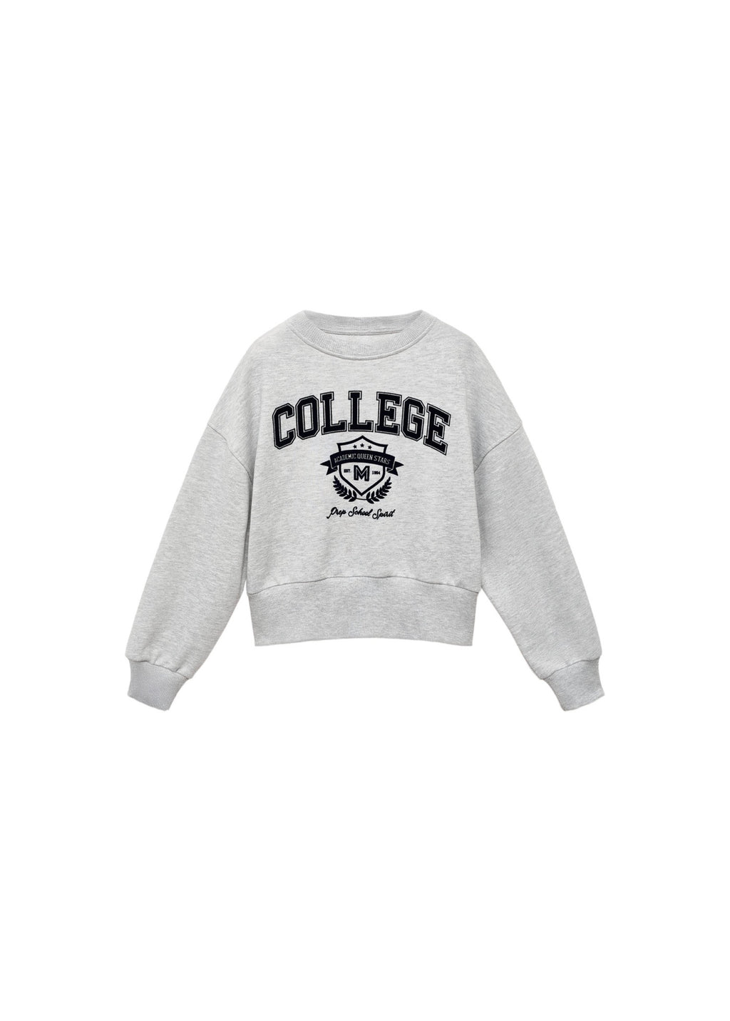 Sweat Cambri Gris Moyen Chiné - Fille