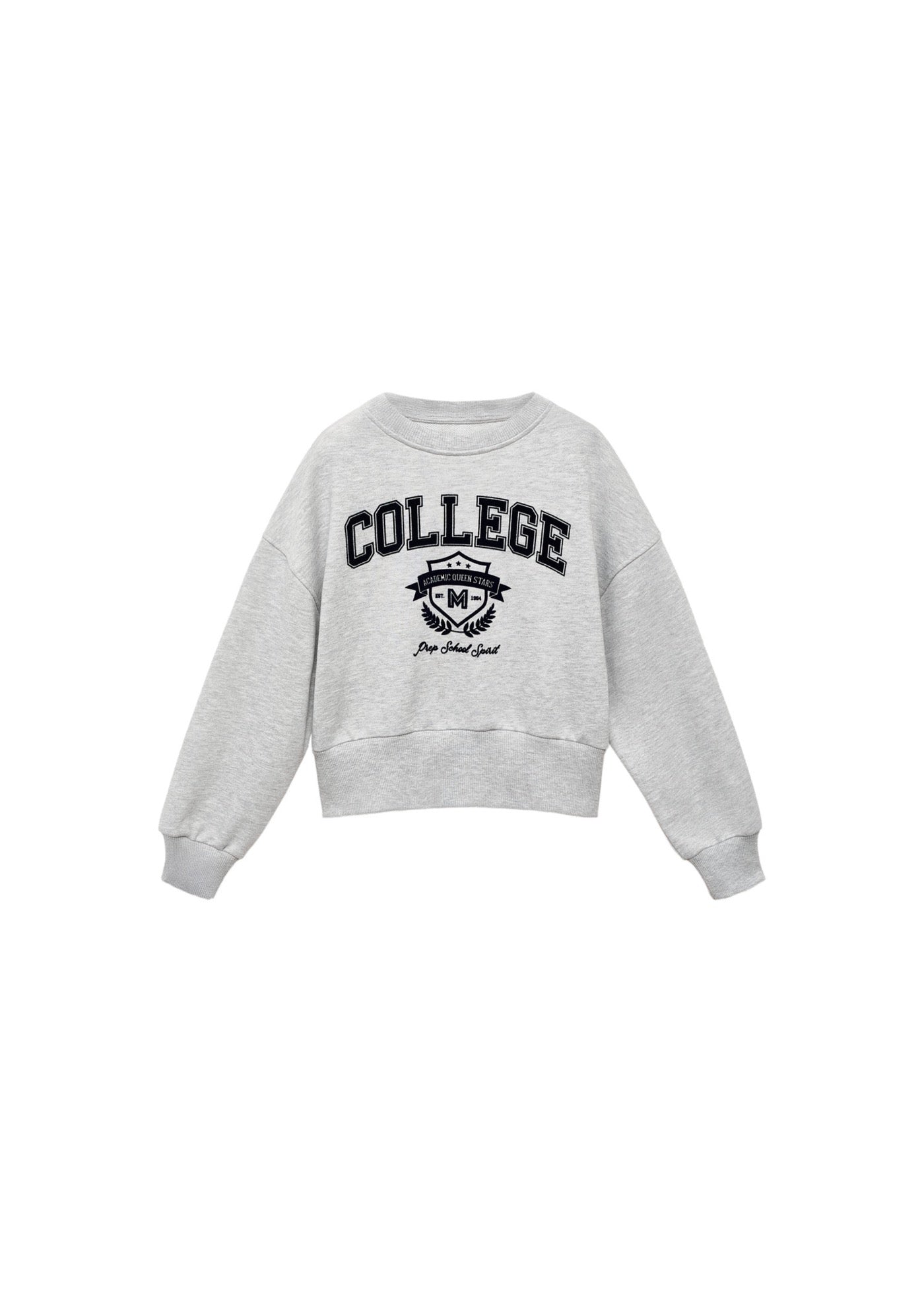 Sweat Cambri Gris Moyen Chiné - Fille