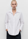 Chemise À Revers Et Fermeture Dissimulée