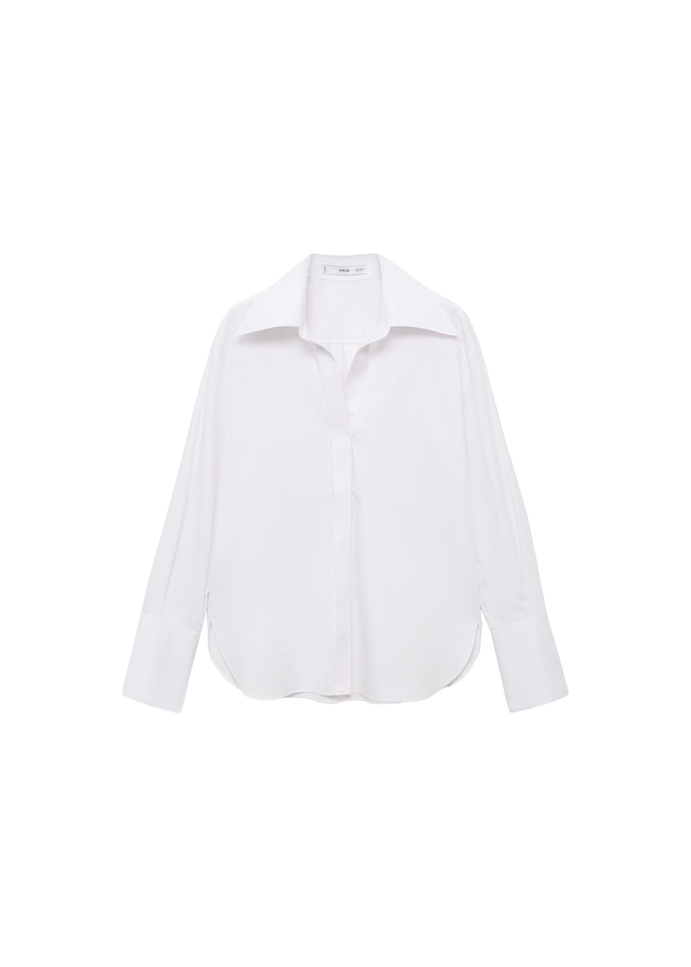 Chemise À Revers Et Fermeture Dissimulée