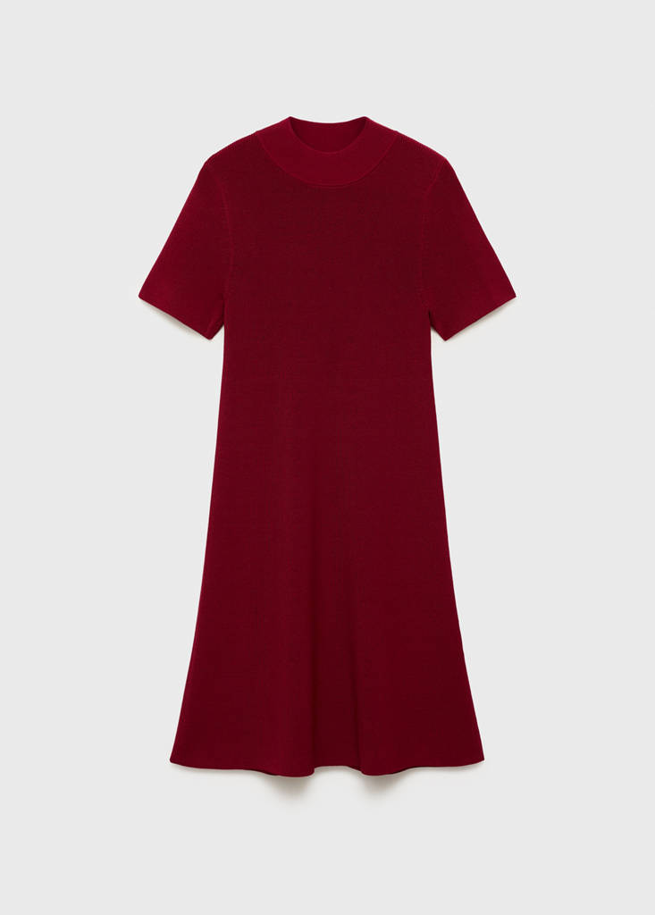 Abito In Maglia Collo Alto