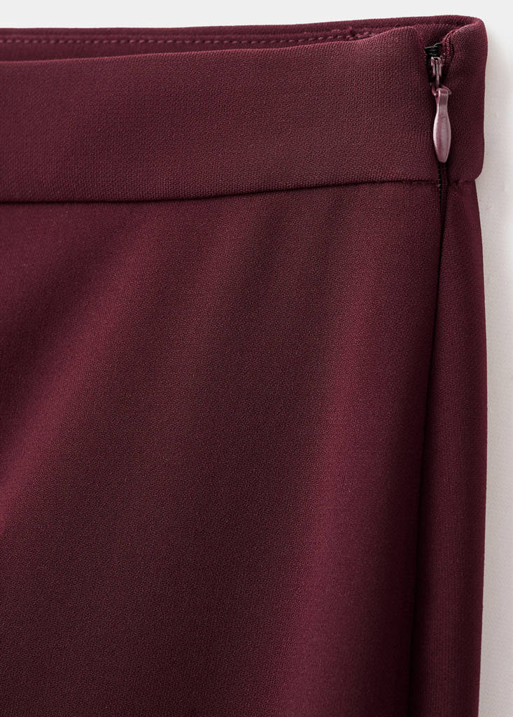 Pantalón de traje recto de tiro medio